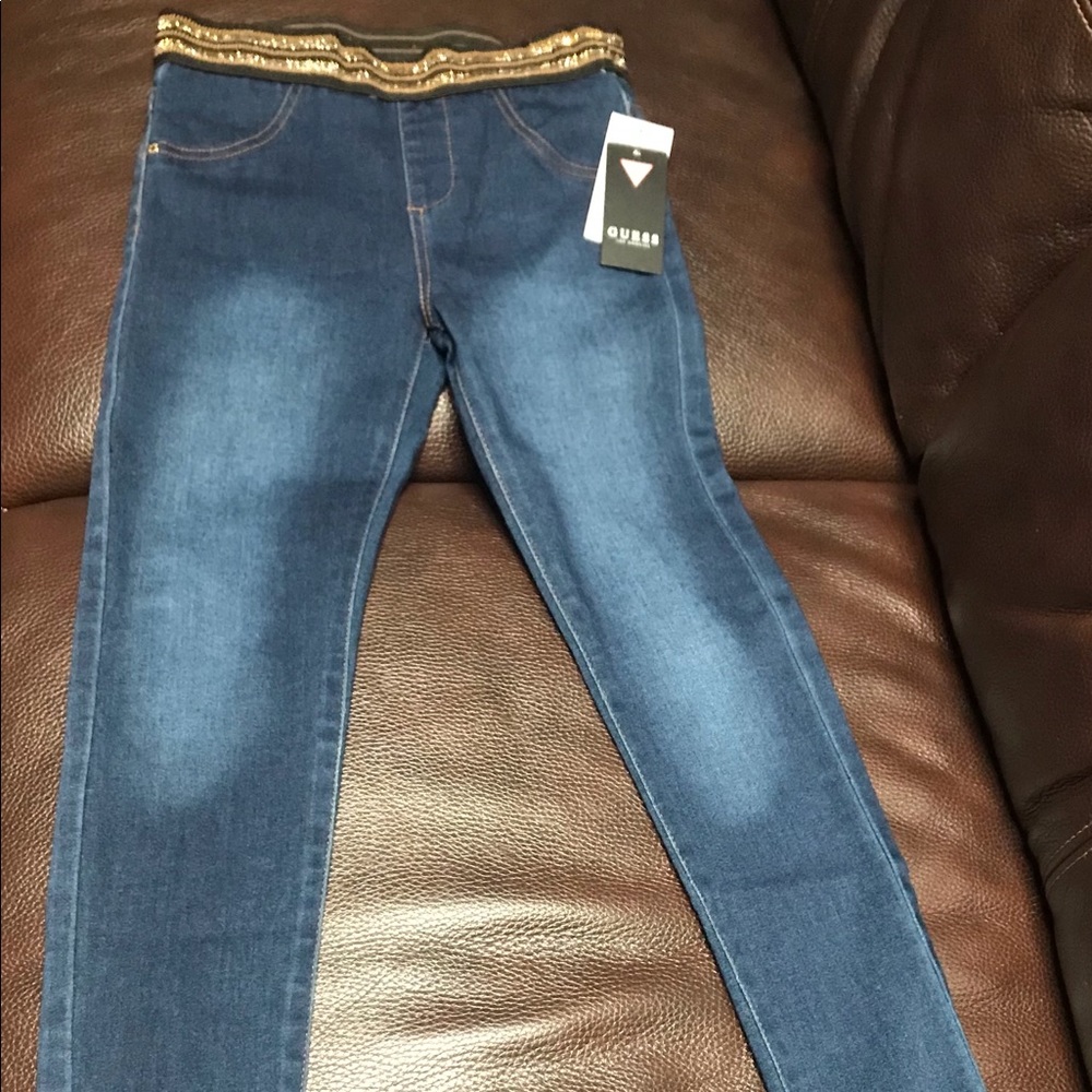 Guess Girl’s Dark Wash Skinny Denim